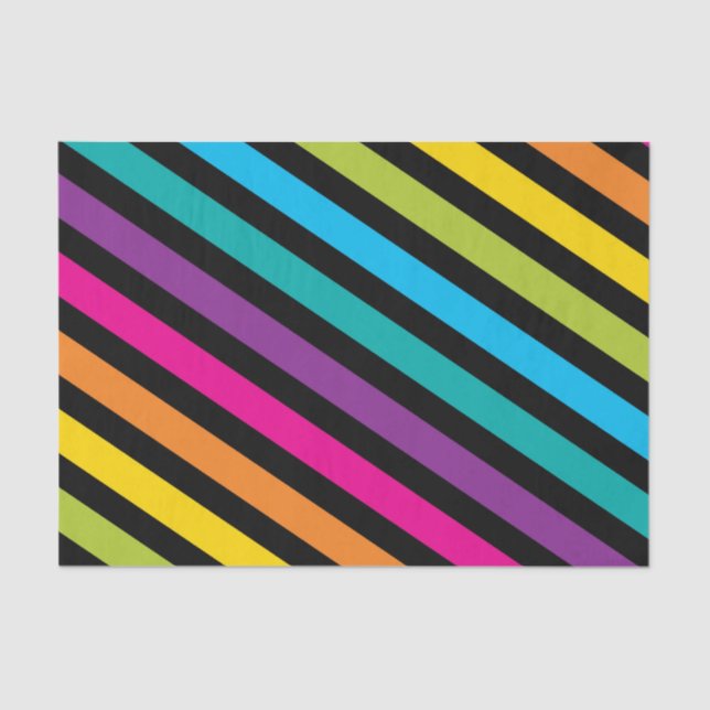 Neon Bright trendy fashion colourful design 7 Tissue Paper (Front)