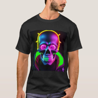 Neon bron skull T-Shirt
