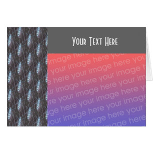 Neon Bug Nature Photo Card
