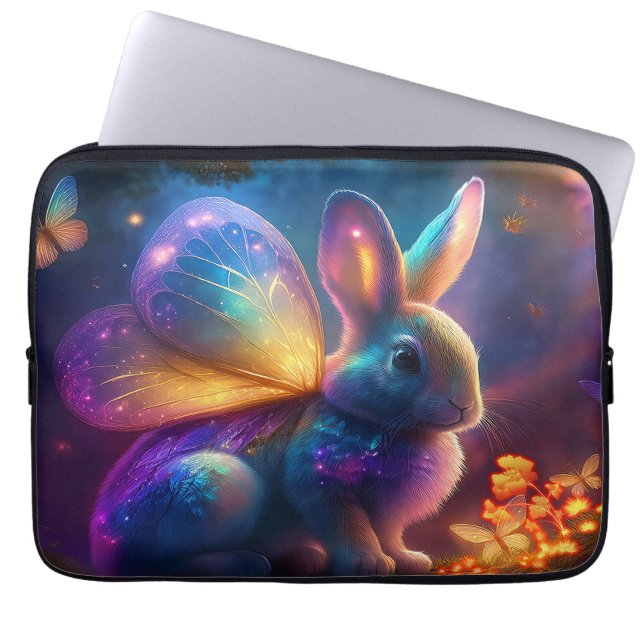 Neon Bunny Laptop Sleeve (Front)