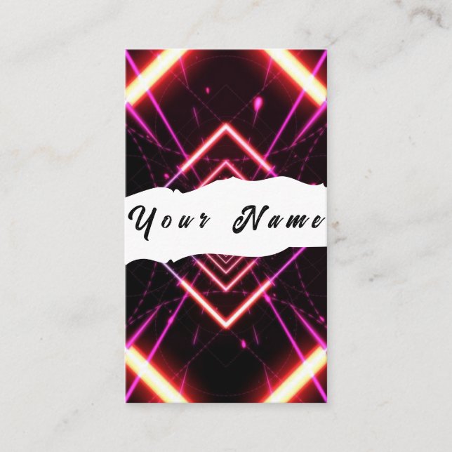 Neon Business Card (Front)