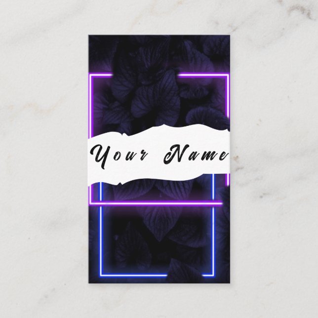 Neon Business Card (Front)