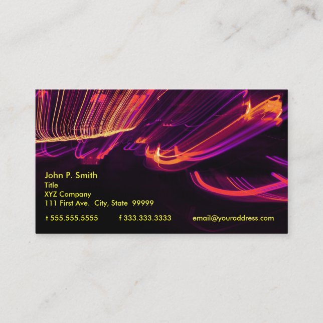 Neon Business Card (Front)