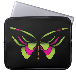 Neon Butterfly Laptop Sleeve