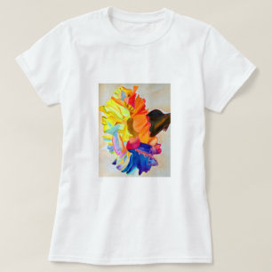 Neon Carnation watercolor flower T-Shirt