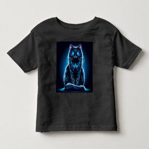 Neon Cat Vivid Background-97948 Toddler T-Shirt