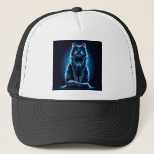 Neon Cat Vivid Background-97948 Trucker Hat