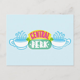 Neon Central Perk Logo Postcard