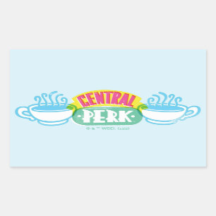 Neon Central Perk Logo Rectangular Sticker