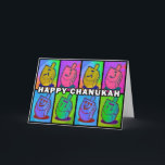 Neon Chanukah Card - landscape<br><div class="desc">Neon Chanukah Card - landscape with happy message inside. Can be customised and personalised!</div>