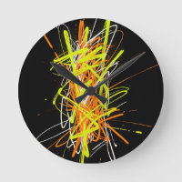 Neon Chaos Abstract Energy Explosion