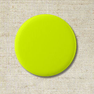 Neon Chartreuse Solid Colour   Classic 6 Cm Round Badge