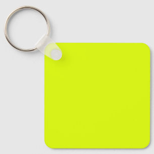 Neon Chartreuse Solid Colour Classic Key Ring