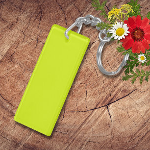 Neon Chartreuse Solid Colour Classic Key Ring