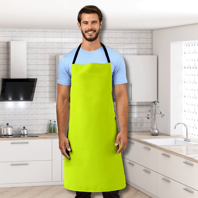 Neon Chartreuse Solid Colour | Trendy Colour Apron (Creator Uploaded)
