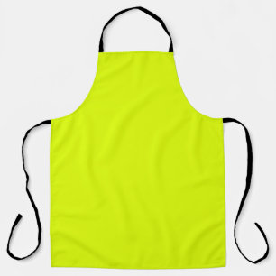 Neon Chartreuse Solid Colour   Trendy Colour Apron