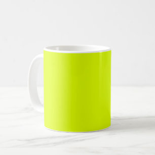 Neon Chartreuse Solid Colour   Trendy Colour Coffee Mug