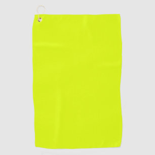 Neon Chartreuse Solid Colour   Trendy Colour Golf Towel
