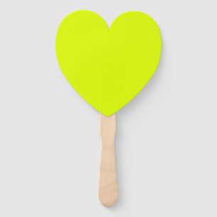 Neon Chartreuse Solid Colour Trendy Colour Hand Fan