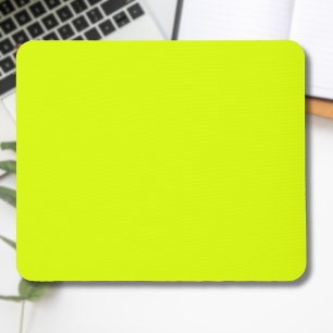 Neon Chartreuse Solid Colour Trendy Colour Mouse Mat