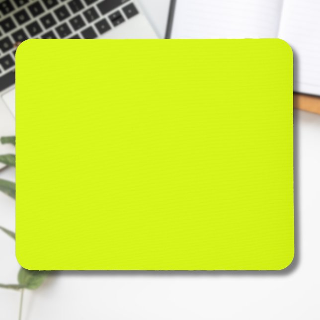 Neon Chartreuse Solid Colour | Trendy Colour Mouse Mat (Creator Uploaded)