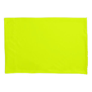 Neon Chartreuse Solid Colour Trendy Colour Pillowcase