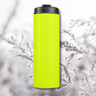 Neon Chartreuse Solid Colour   Trendy Colour Thermal Tumbler