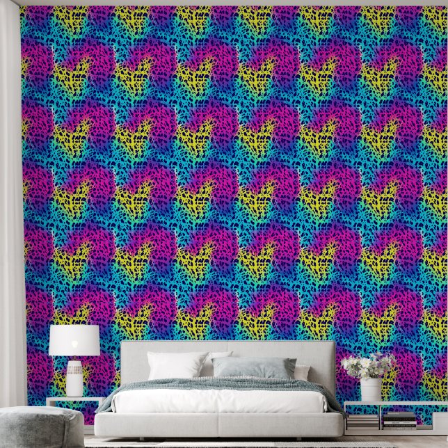 Neon Cheetah Wallpaper (Bedroom)