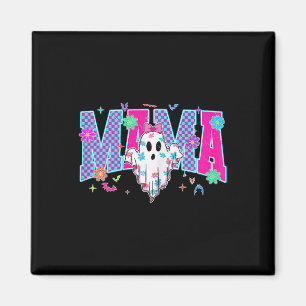 Neon Chequered Halloween Ghost Mama Costume Mummy Magnet