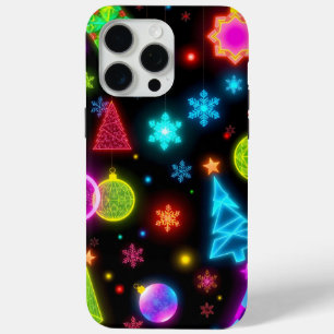 neon Christmas ornaments iPhone 15 Pro Max Case