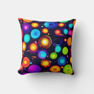 Neon Circle Explosion Cushion