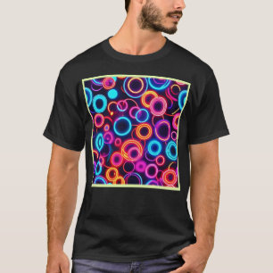 Neon Circles: A Vibrant Visual Feast T-Shirt