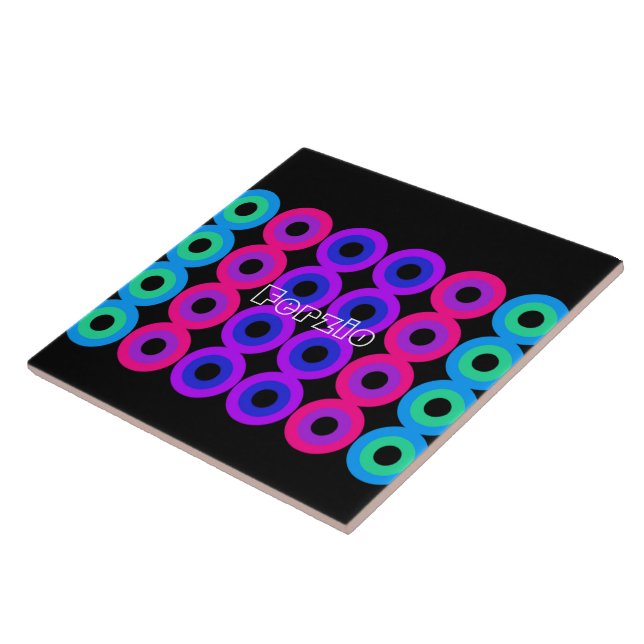 Neon Circles Tile (Side)