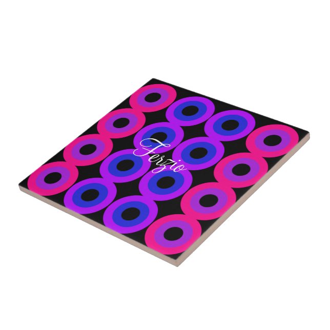 Neon Circles Tile (Side)