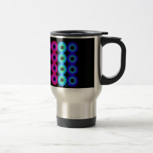 Neon Circles Travel Mug