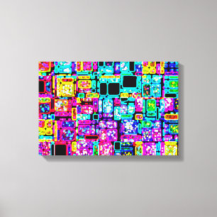 Neon City Canvas Print