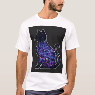 Neon City Cat — Cyberpunk T-Shirt