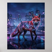 Neon City Fox Mirage