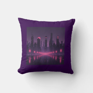 Neon City Nights Cushion