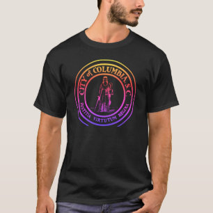 Neon City Seal - Columbia, South Carolina T-Shirt
