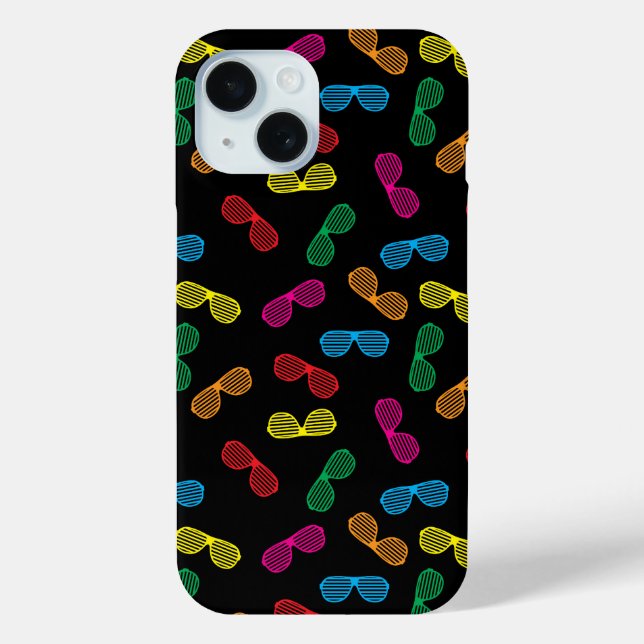 Neon Classic Sunglasses Pattern Case-Mate iPhone Case (Back)