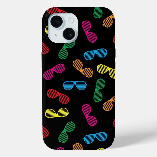 Neon Classic Sunglasses Pattern Case-Mate iPhone Case (Back)