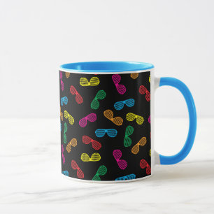 Neon Classic Sunglasses Pattern Mug