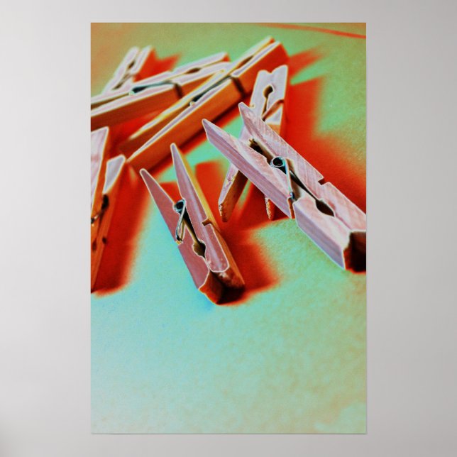 neon clothespins poster (Front)