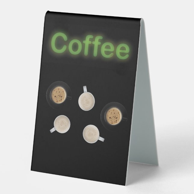 Neon Coffee Station Five Cups   (Front)