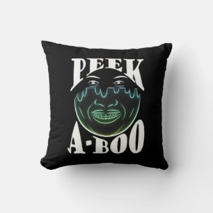 Neon Colored Artwork - Peekabo Cushion
