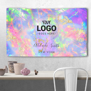 neon colors gemstone  banner