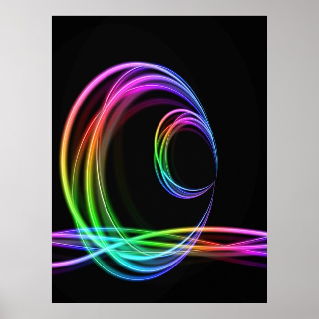 Neon Colors Glow Stick Poster (Front)