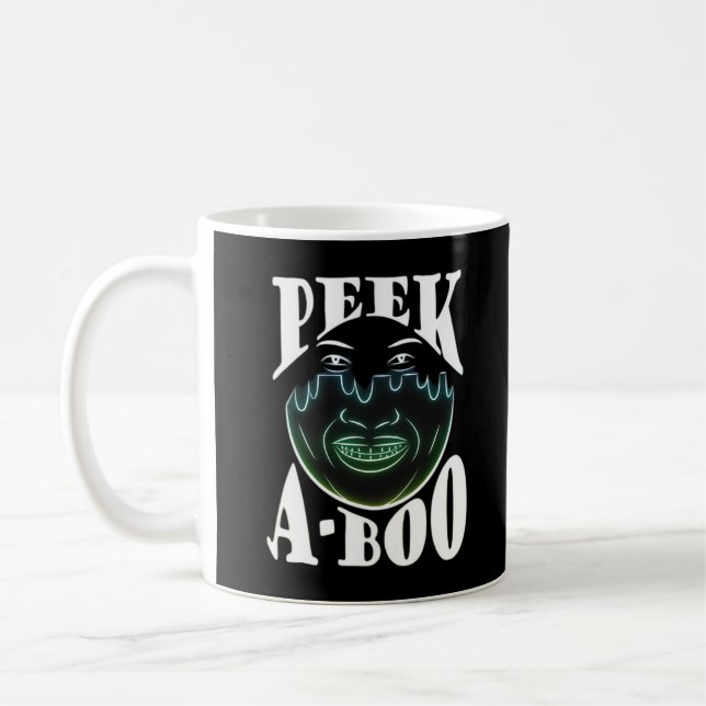 Neon Coloured Artwork - Peekabo Coffee Mug (Left)