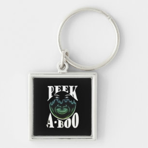 Neon Coloured Artwork - Peekabo Key Ring